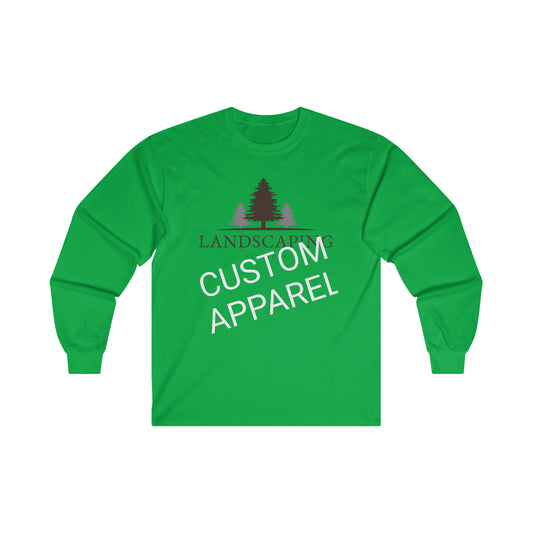 Custom Landscaping Ultra Cotton Long Sleeve Tee Personalized Apparel Promotional Products