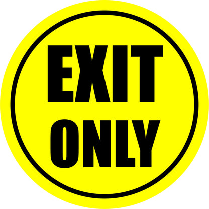 Commercial Floor Vinyl Decal Exit Only Sticker Business Industrial Signage