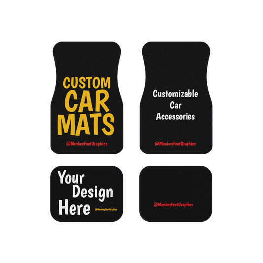 Set of 4 Custom Car Floor Mats Accessories Interior Vehicle Décor Promotional Products New Car Gifts Personalized Items