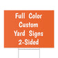 Custom 2-Sided Yard Signs Free Stakes Commercial Signs Personalized Lawn Sign Promotional Products Garage Sale