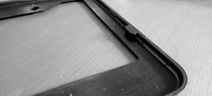Custom Car License Plate Frame Black Plastic or Aluminum Truck Car Van Décor Vehicle Accessories Auto Parts