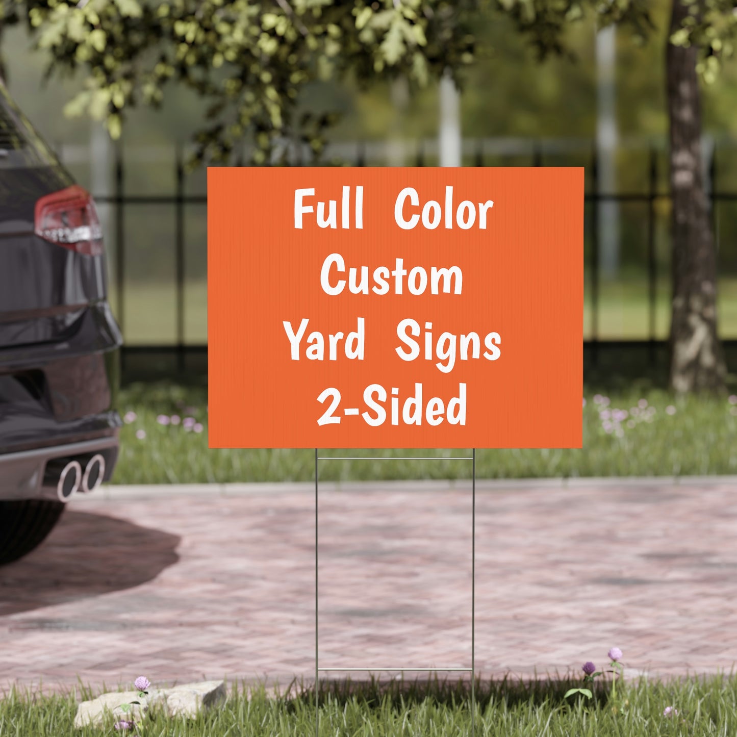 Custom 2-Sided Yard Signs Free Stakes Commercial Signs Personalized Lawn Sign Promotional Products Garage Sale