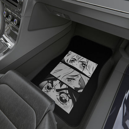 SET of 2 Manga Car Floor Mats Vehicle Van Truck Mats Cool Car Accessories Truck Decor New Car Gifts