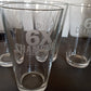 SET New England Patriots 6X Champions Pint Drinking Glasses Etched Tumbler Drinkware 16 oz. Mixing Glass Bar Decor