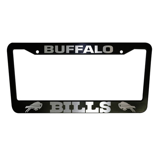 Set of 2 Buffalo Bills Car License Plate Frames Black Plastic or Aluminum Truck Van Décor Car Accessories Vehicle Parts