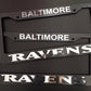 Set of 2 Baltimore Ravens Black Plastic or Aluminum License Plate Frames Truck Car Van Décor Accessories New Vehicle Gifts Holders