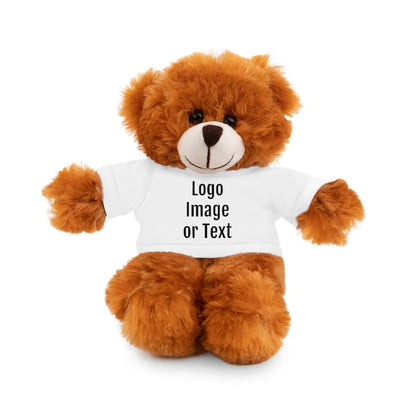 Custom Stuffed Animals with Tee with Your Image, Design, Logo, Text