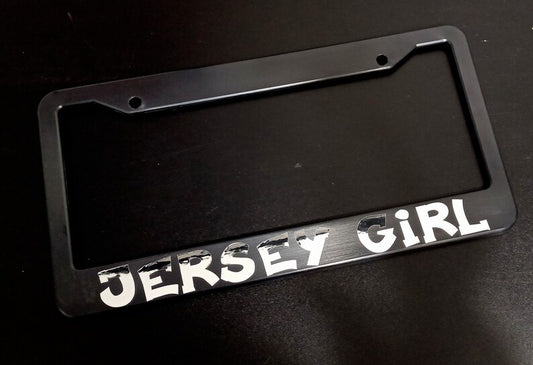 Jersey Girl Car License Plate Frame Black Plastic or Aluminum Truck Car Van Décor Vehicle Accessories Gifts Auto Parts