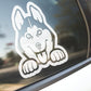 Husky Peeking Car Truck Window Sticker Dog Lover Decal Vehicle Accessories Car Decor New Car Gifts Pets