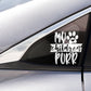 My Children Purr Cat Lover Vinyl Car Truck Decal Window Vinyl Sticker Vehicle Accessories Car Décor Kitty Stickers