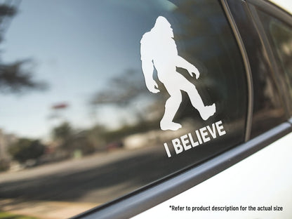 I Believe Bigfoot Vinyl Car Truck Decal Window Vinyl Sticker Vehicle Accessories Car Décor MonkeyStickers