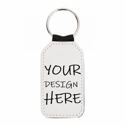 Custom PU Leather Keychains (Pack of 10) - Promotional Products