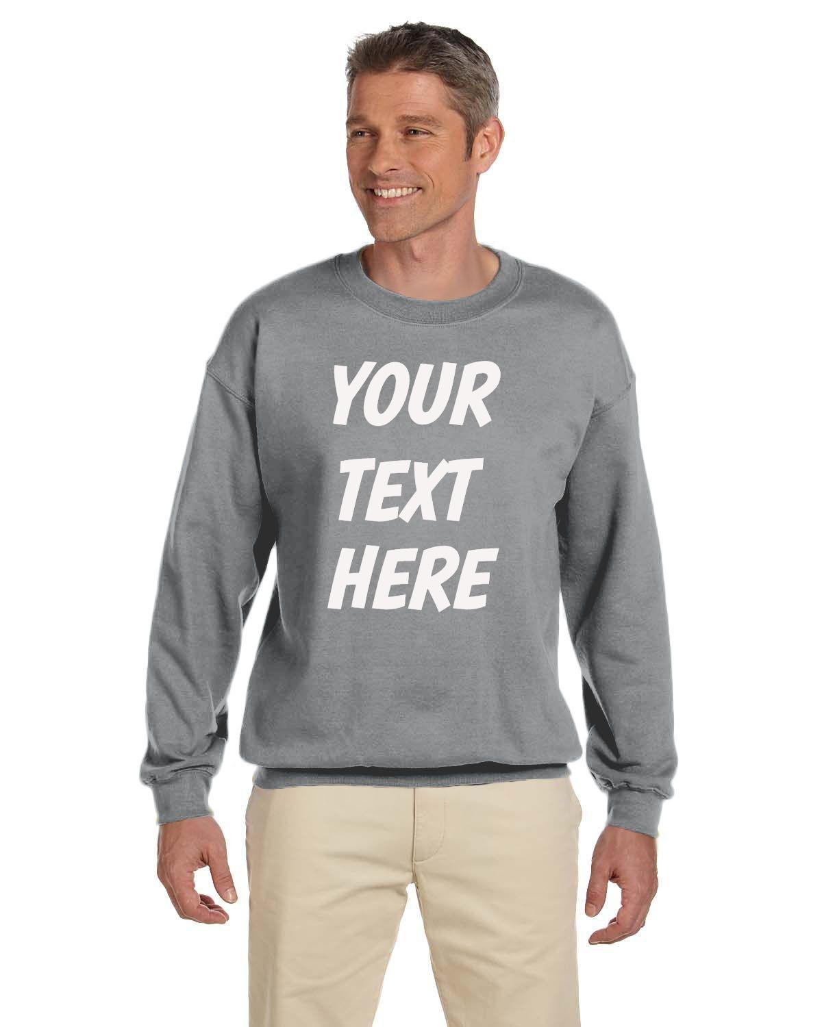 Custom Adult Sweatshirt Personalized Long-Sleeve