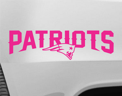 New England Patriots Vinyl Decal Window Sticker Car Accessories Home Decor