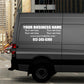 - SET OF 2 - Custom Vinyl Decal Van Car Truck 48" Window Vehicle Sticker Business Commercial Signs Auto Accessories