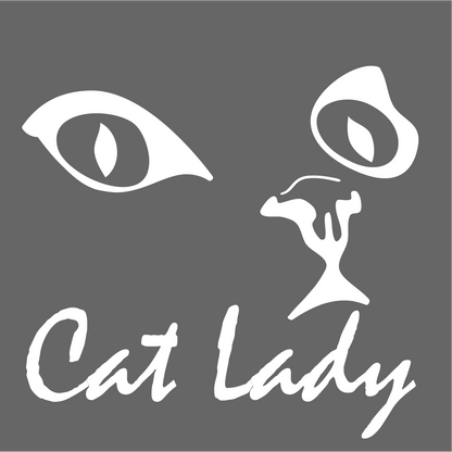 Cat Lady Pet Lover Vinyl Car Truck Decal Window Vinyl Sticker Vehicle Accessories Car Décor Kitty Stickers