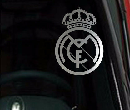 SET OF 2 - Real Madrid Vinyl Car Van Truck Decal Window Sticker