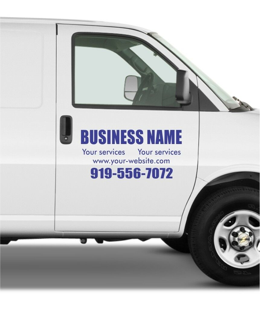 2X CUSTOM PERSONALISED Name Lettering Car/Van/Window Shop Decals