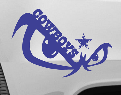 Dallas Cowboys Skull Vinyl Decal Window Sticker Car Accessories Home Decor