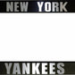Set of 2 New York Yankees Car License Plate Frames Plastic or Aluminum Black Truck Parts Vehicle Accessories Auto Decor