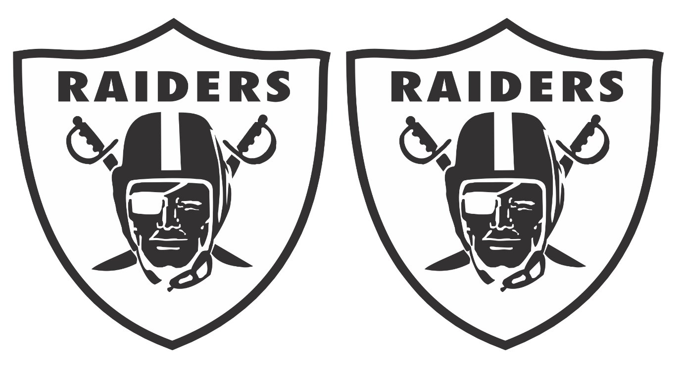SET OF 2 - Las Vegas Raiders Vinyl Car Van Truck Decal Window Sticker ...