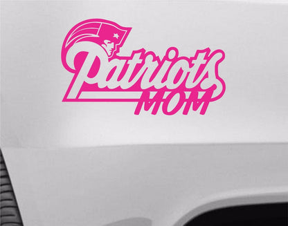 New England Patriots Mom Vinyl Car Van Truck Decal Window Sticker