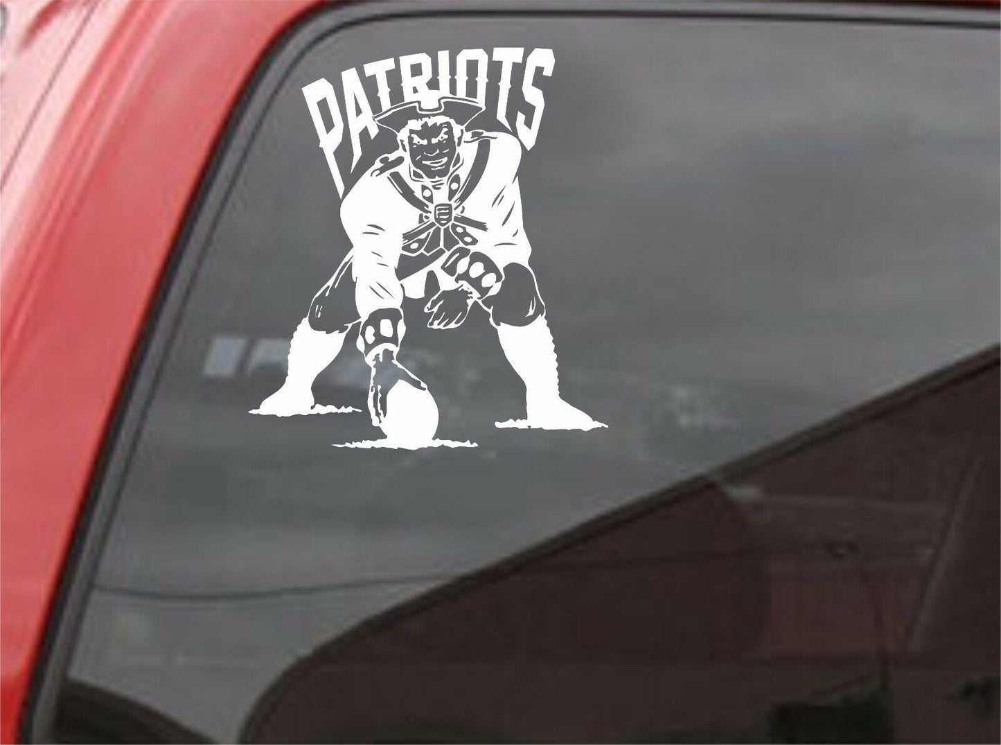 New England Patriots Minuteman Throwback Vinyl Car Van Truck Decal Window Sticker
