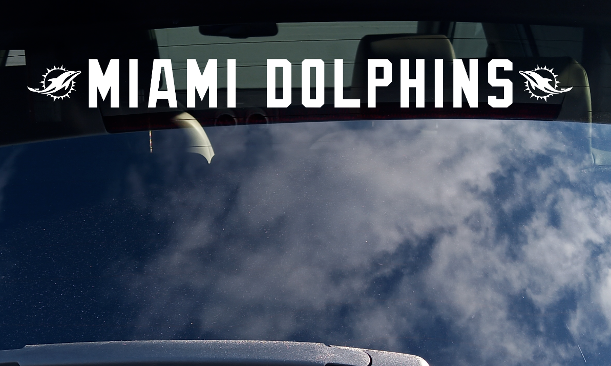 Miami Dolphins Vinyl Car Van Truck Decal Window Sticker