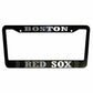 Set of 2 Boston Red Sox Black Plastic or Aluminum License Plate Frames Truck Car Van Decor Accessories Vehicle Gifts Parts